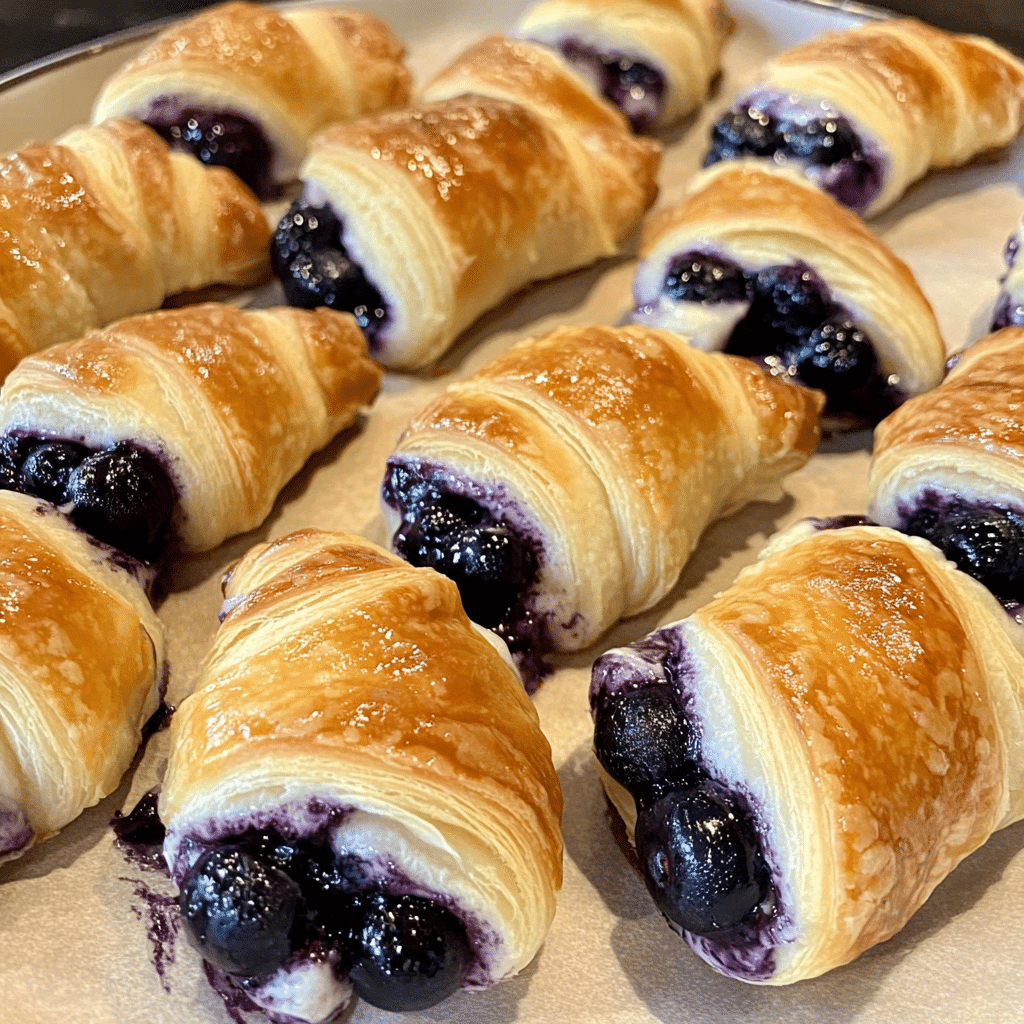 Blueberry Cheesecake Crescent Rolls