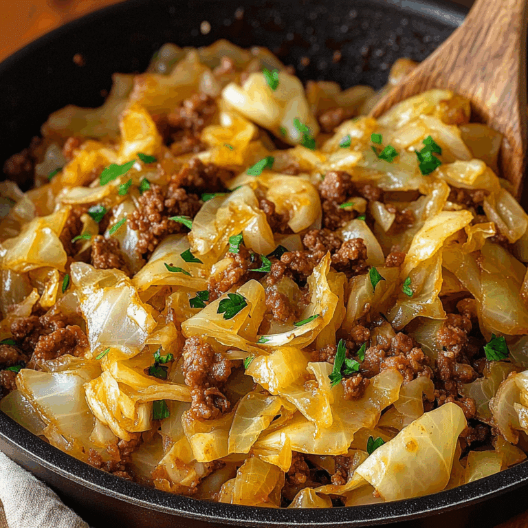 Cabbage and Ground Beef Skillet
