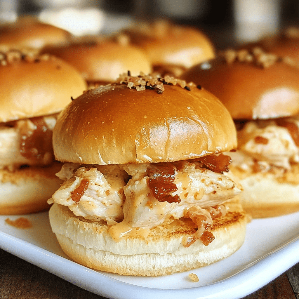 Chicken Bacon Ranch Sliders