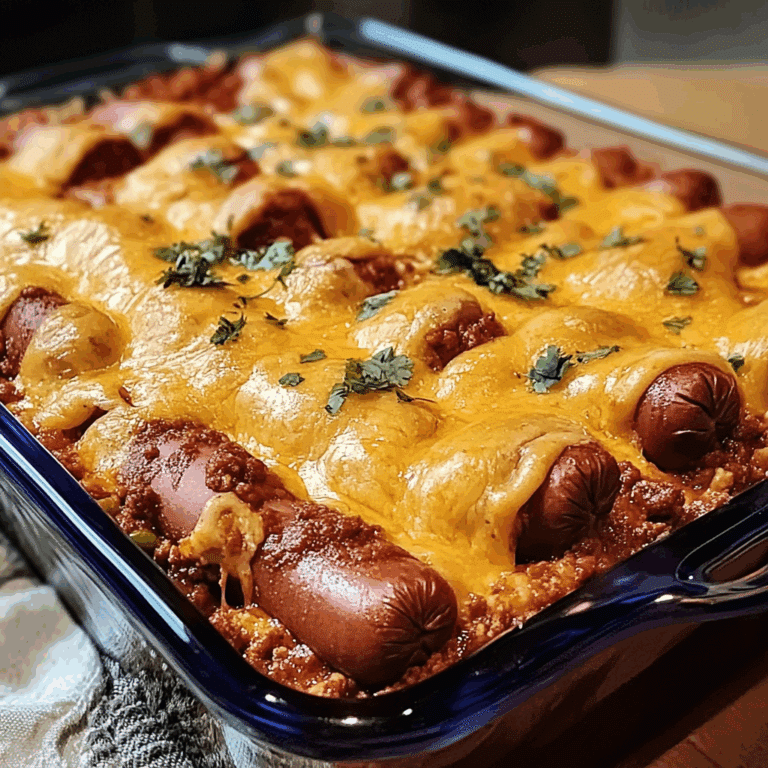 Chili Cheese Dog Casserole