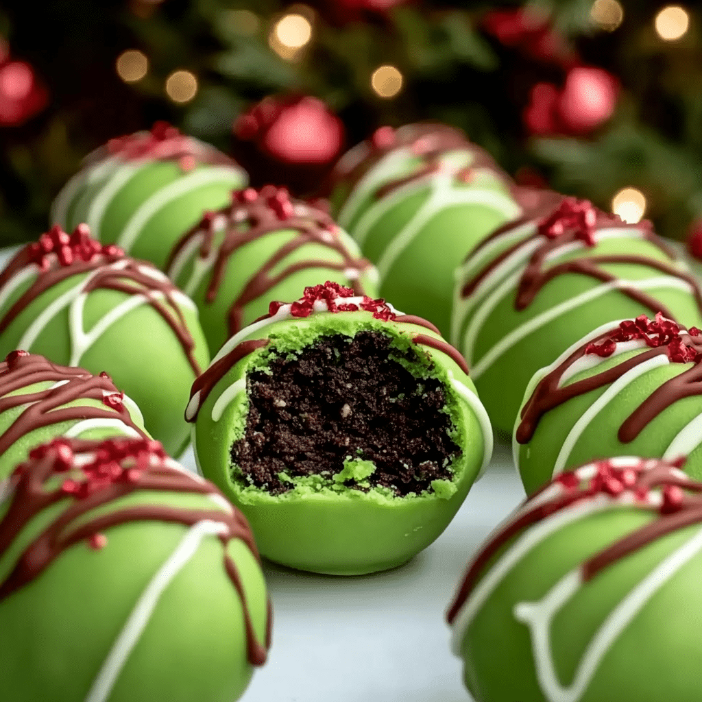Grinch Oreo Balls