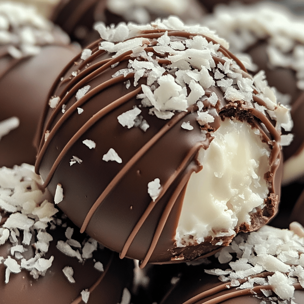 No Bake Coconut Cream Balls