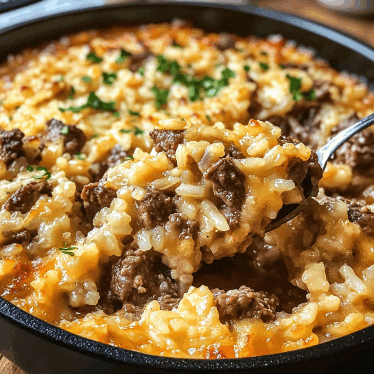 One-Pot Beef and Rice Casserole
