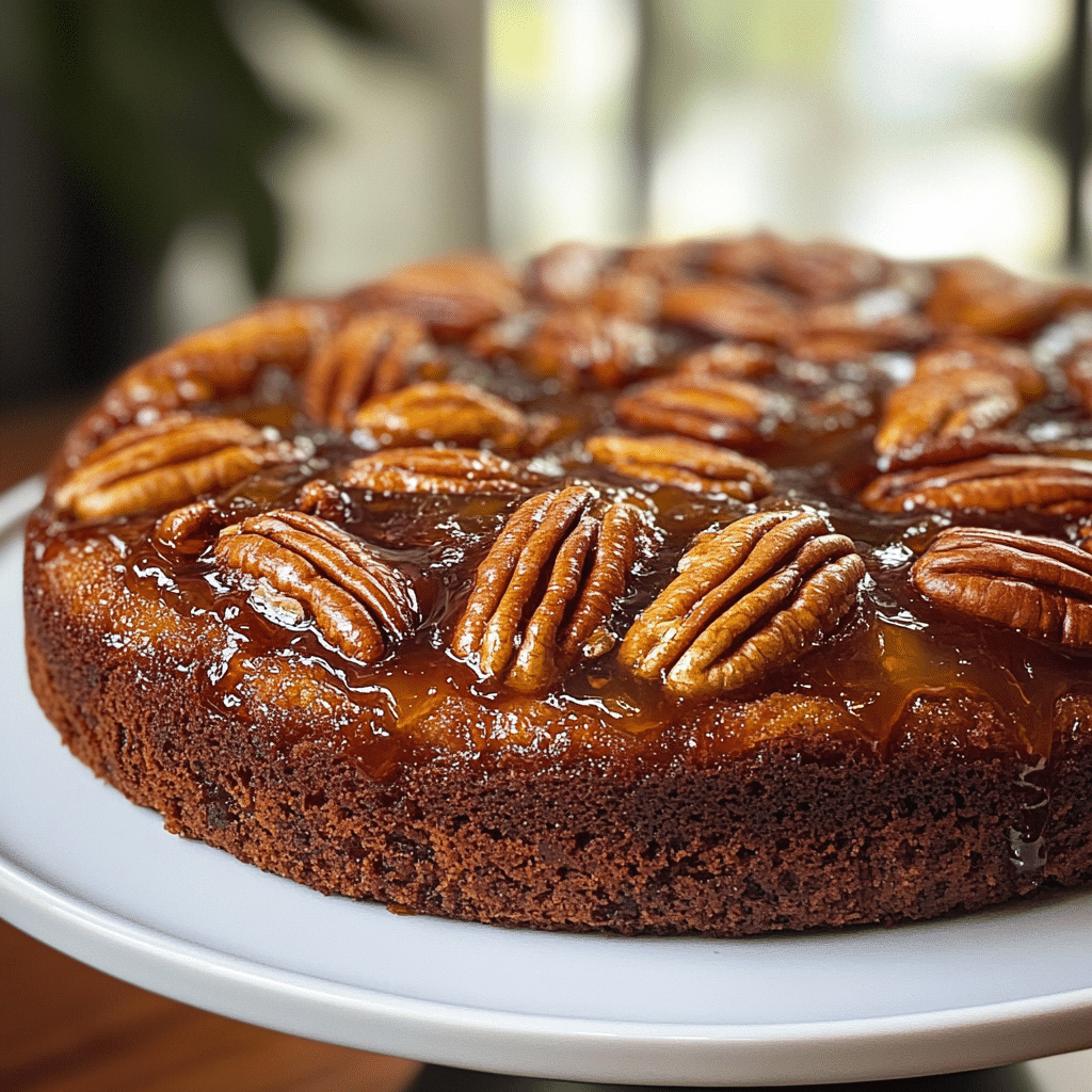 Pecan Upside Down Cake
