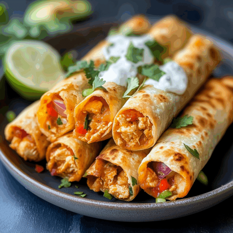 Baked Chicken Taquitos