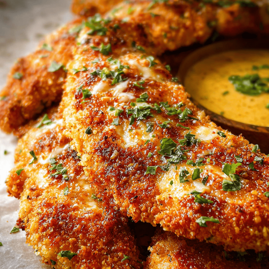 Baked Chicken Tenders Parmesan
