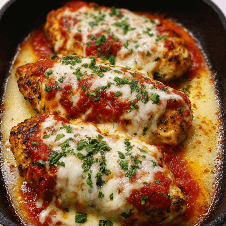 Baked Chicken with Mozzarella and Marinara