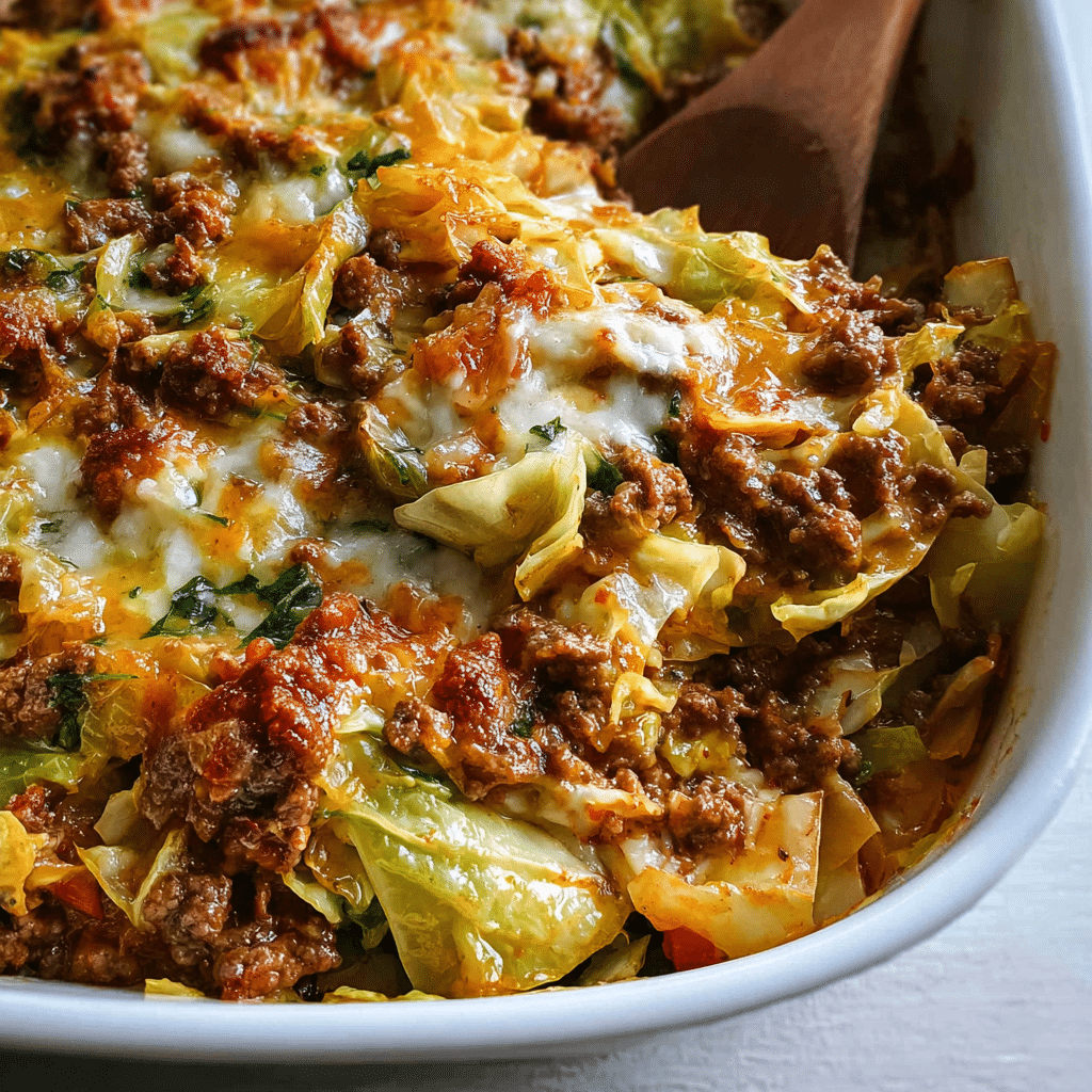 Cabbage and Ground Beef Casserole