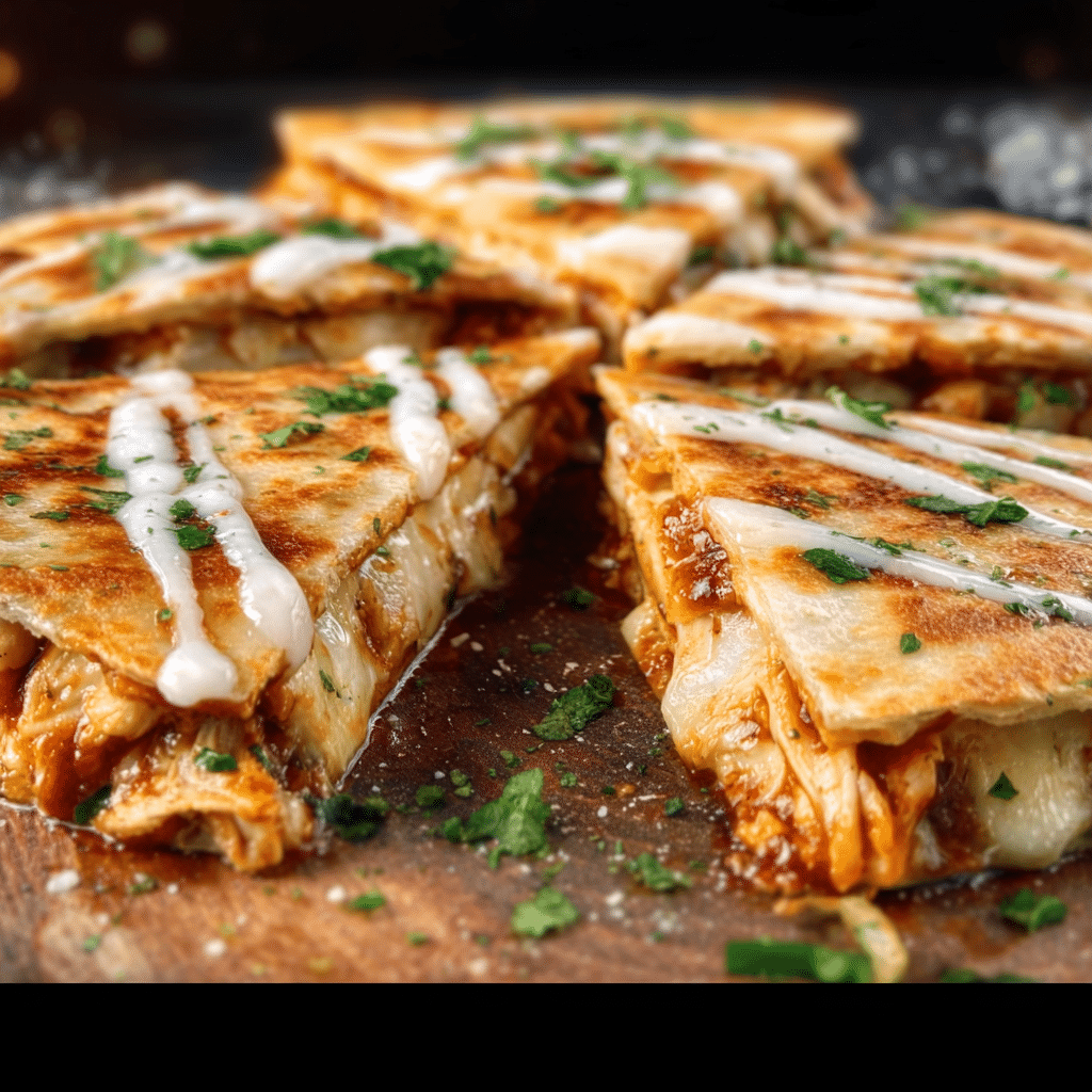 Cheesy BBQ Chicken Quesadilla