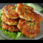 Cheesy Chicken Fritters