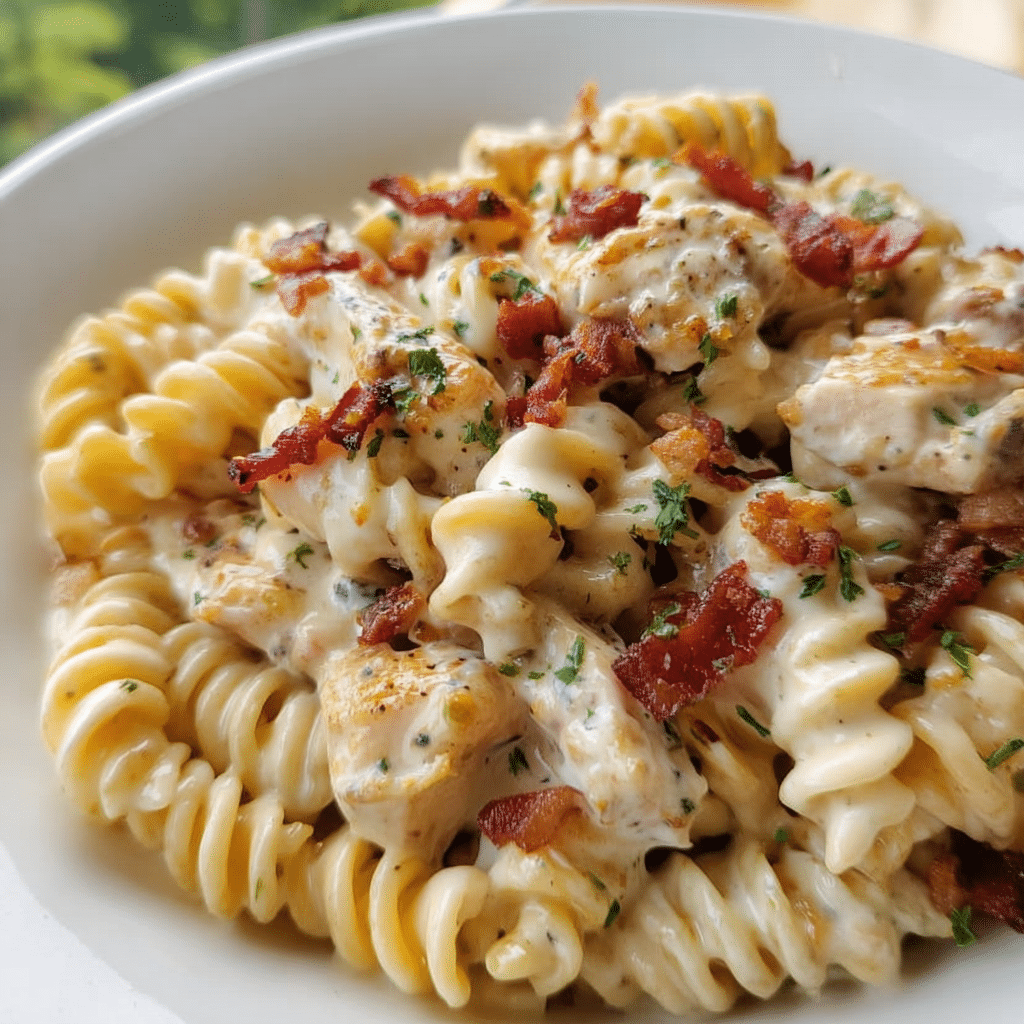 Chicken Bacon Ranch Pasta