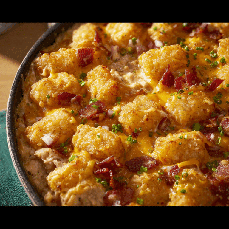 Cracked Out Chicken Tater Tot Casserole
