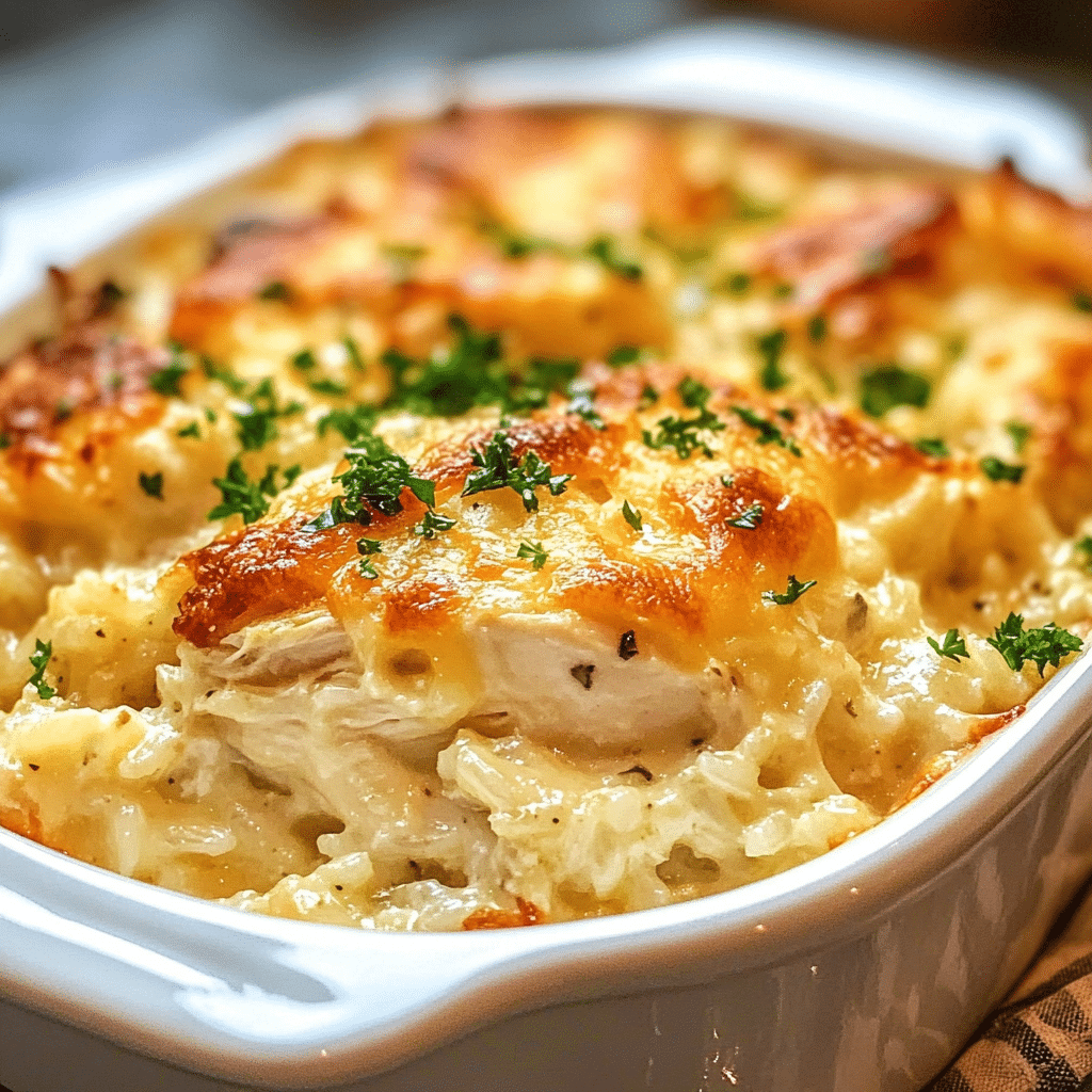 Creamy Angel Chicken & Rice Casserole