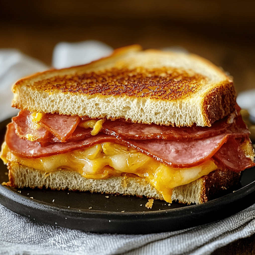 Fried Bologna Sandwich