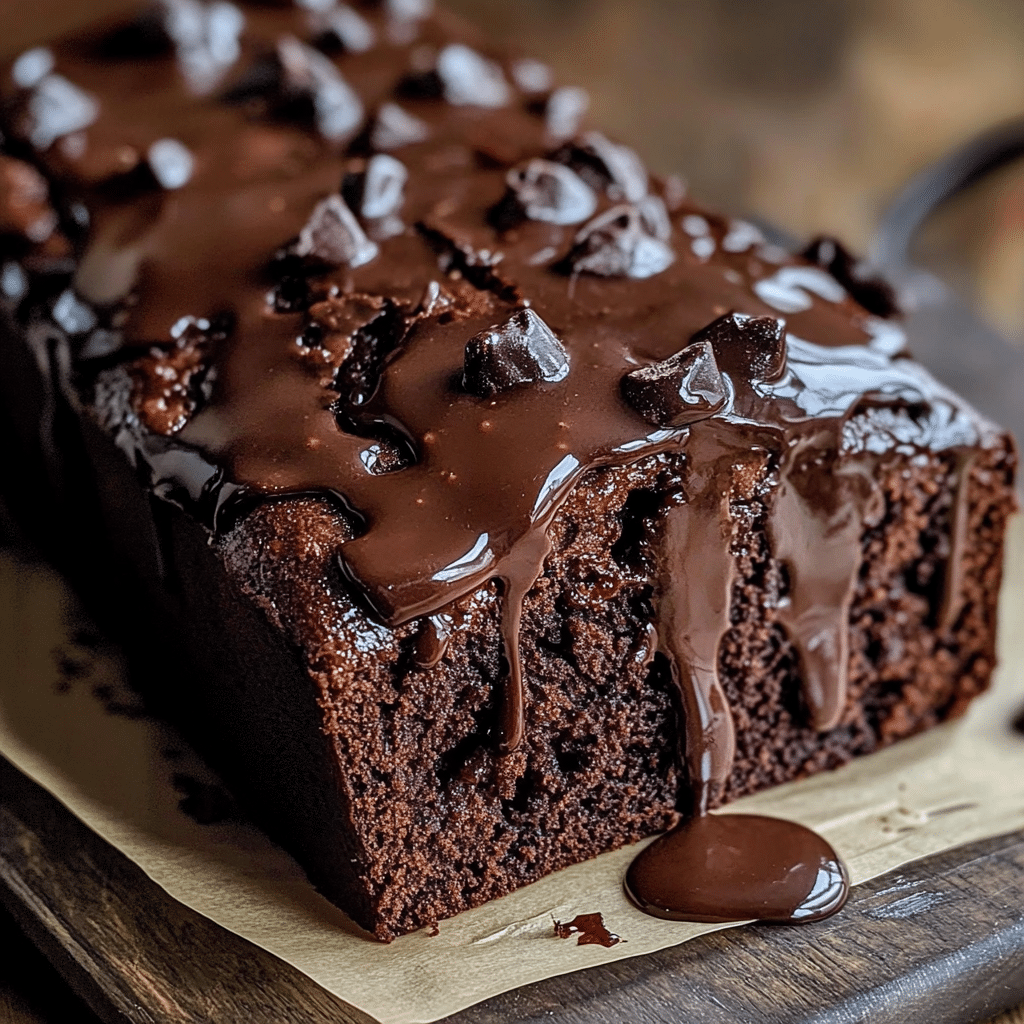 Hot Fudge Brownie Bread