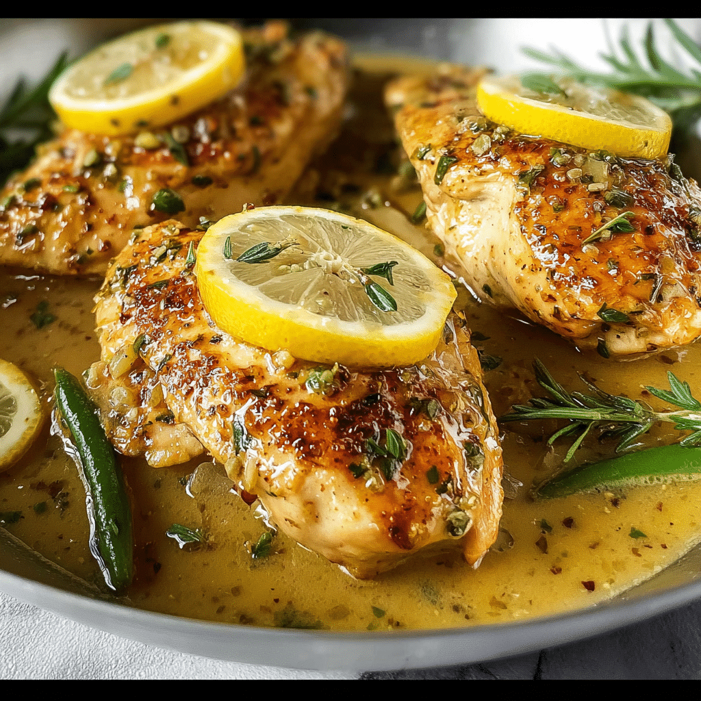 Lemon Chicken with Butter Sauce