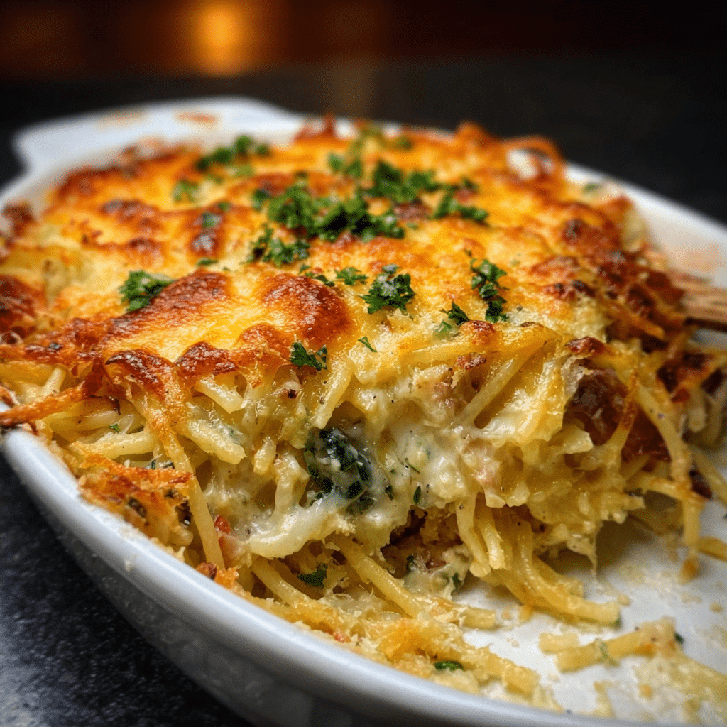 Monterey Chicken Spaghetti Bake
