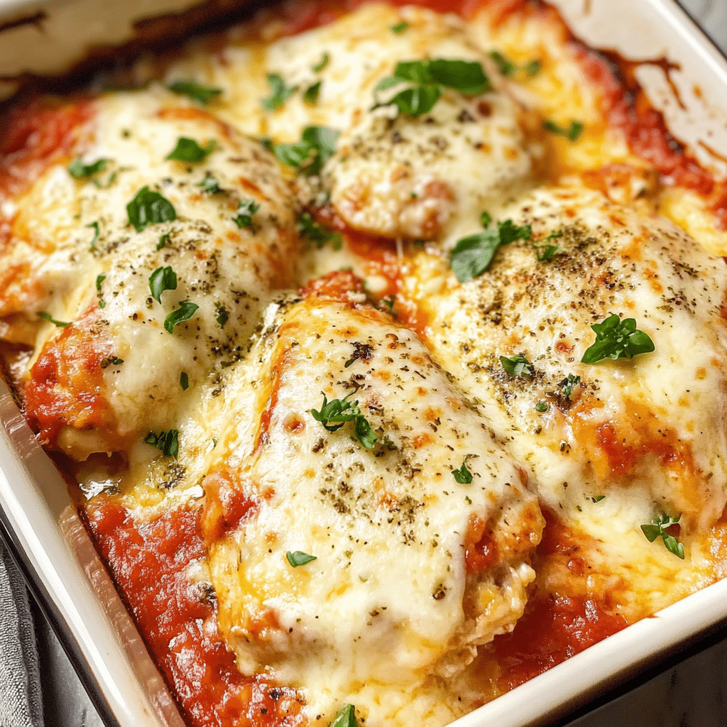 Mozzarella Chicken Bake