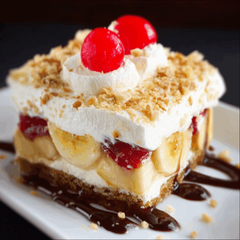 No-Bake Banana Split Cake
