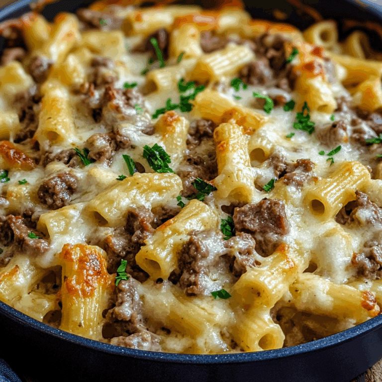 Philly Cheesesteak Pasta Bake
