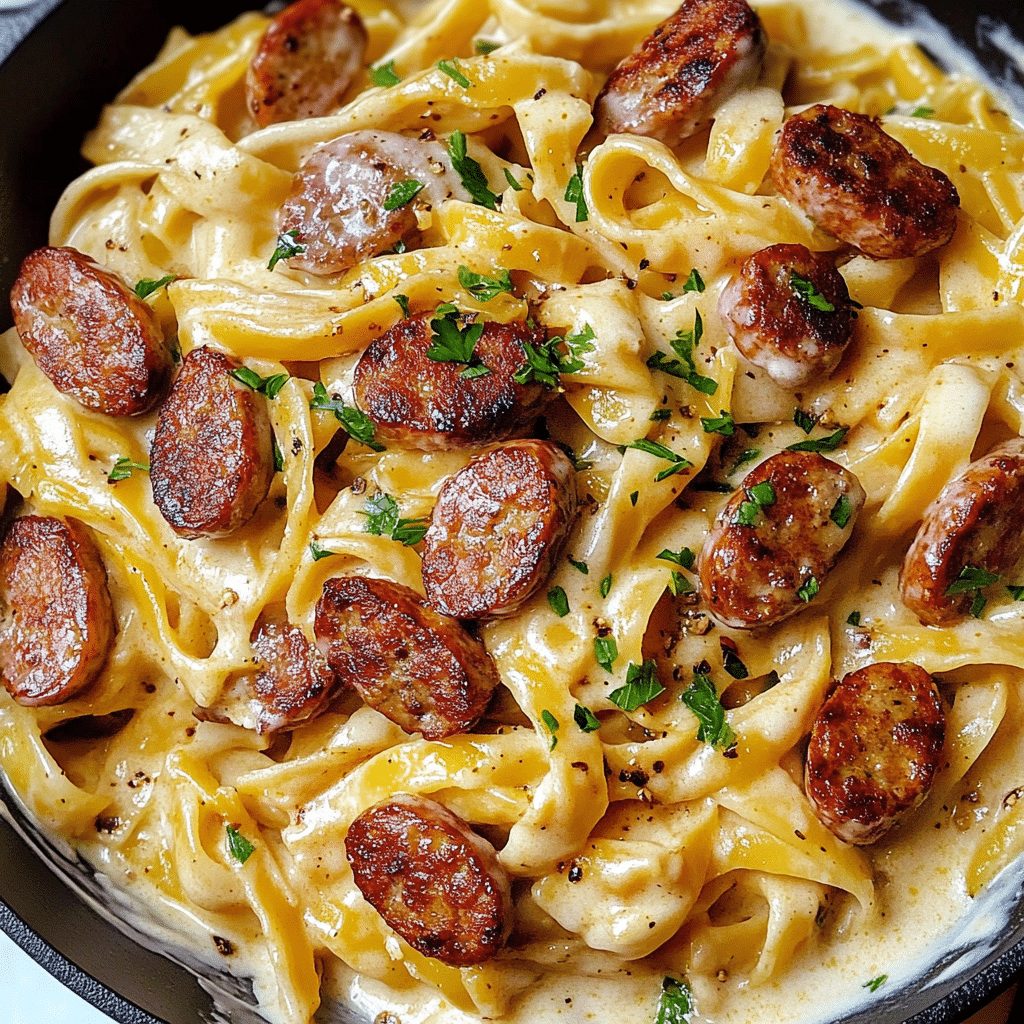 Smoked Sausage Cajun Alfredo