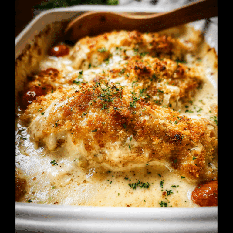 Swiss Chicken Casserole with Panko