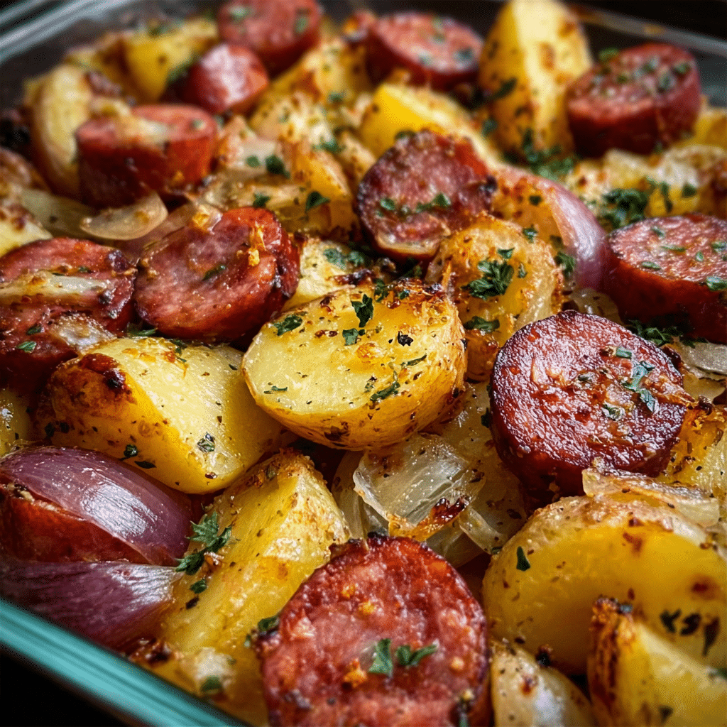 Smoked Sausage and Potato Bake