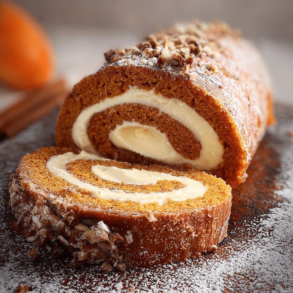 Creamy Filled Pumpkin Roll