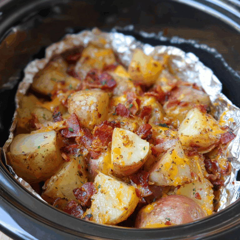 Crockpot Bacon Cheese Potatoes