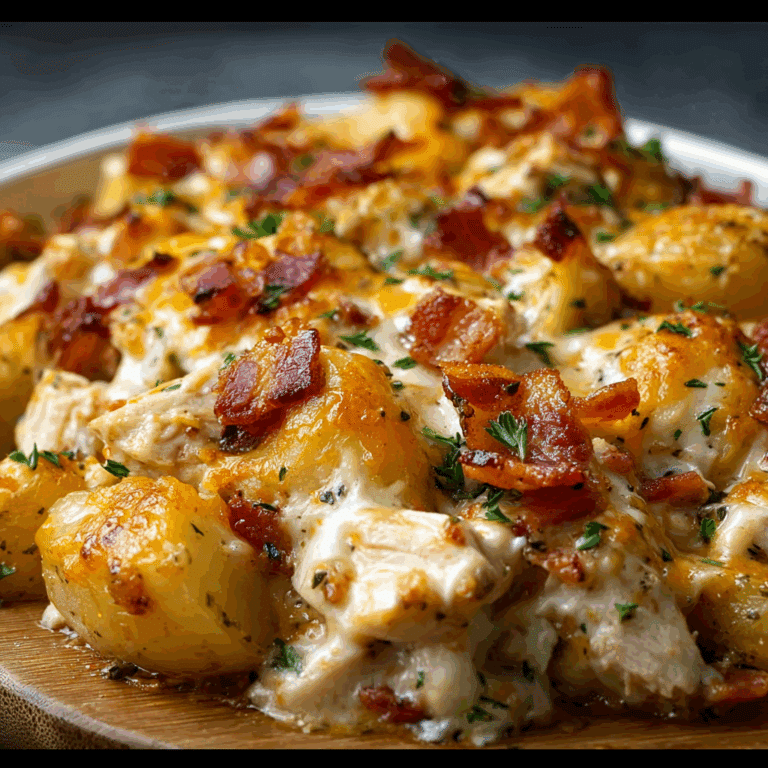 Chicken Bacon Ranch Potato Bake