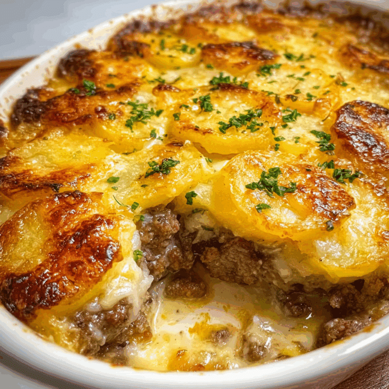 Hamburger Potato Cheese Casserole