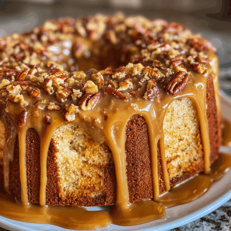 Toffee Pecan Caramel Pound Cake