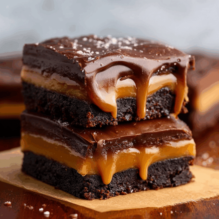 Caramel-Layered Brownies