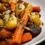 Carrots & Potatoes Roasted with Onion and Garlic