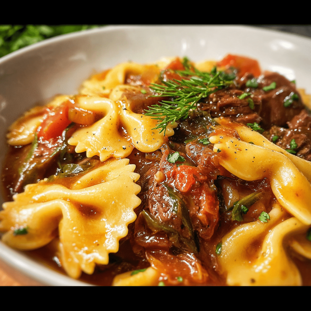 Crockpot Bowtie Casserole