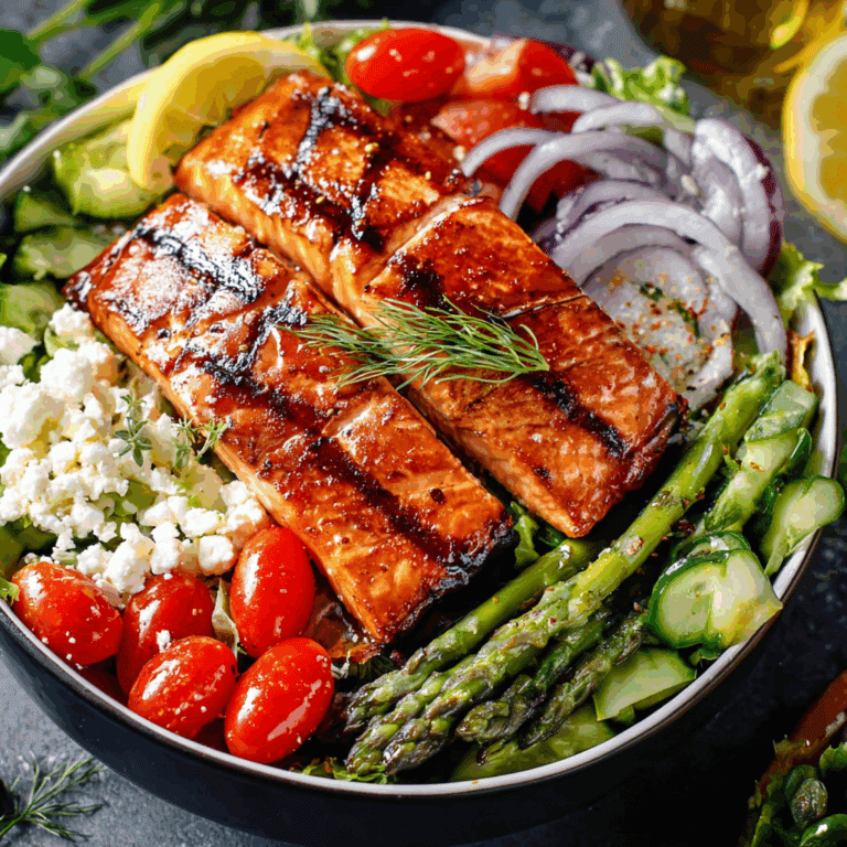 Grilled Summer Salmon Salad