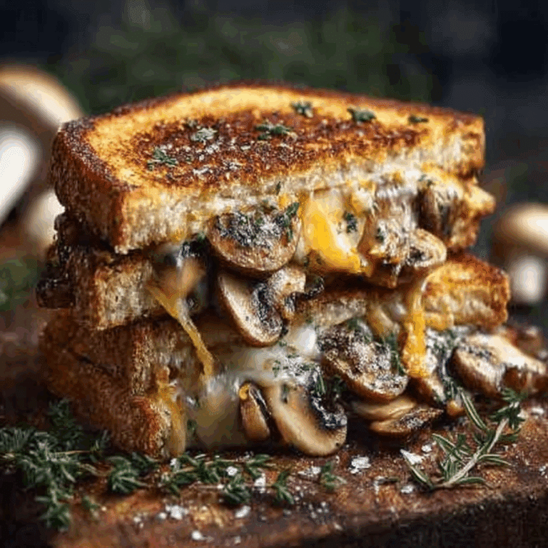Mushroom Grilled Cheese Sandwich