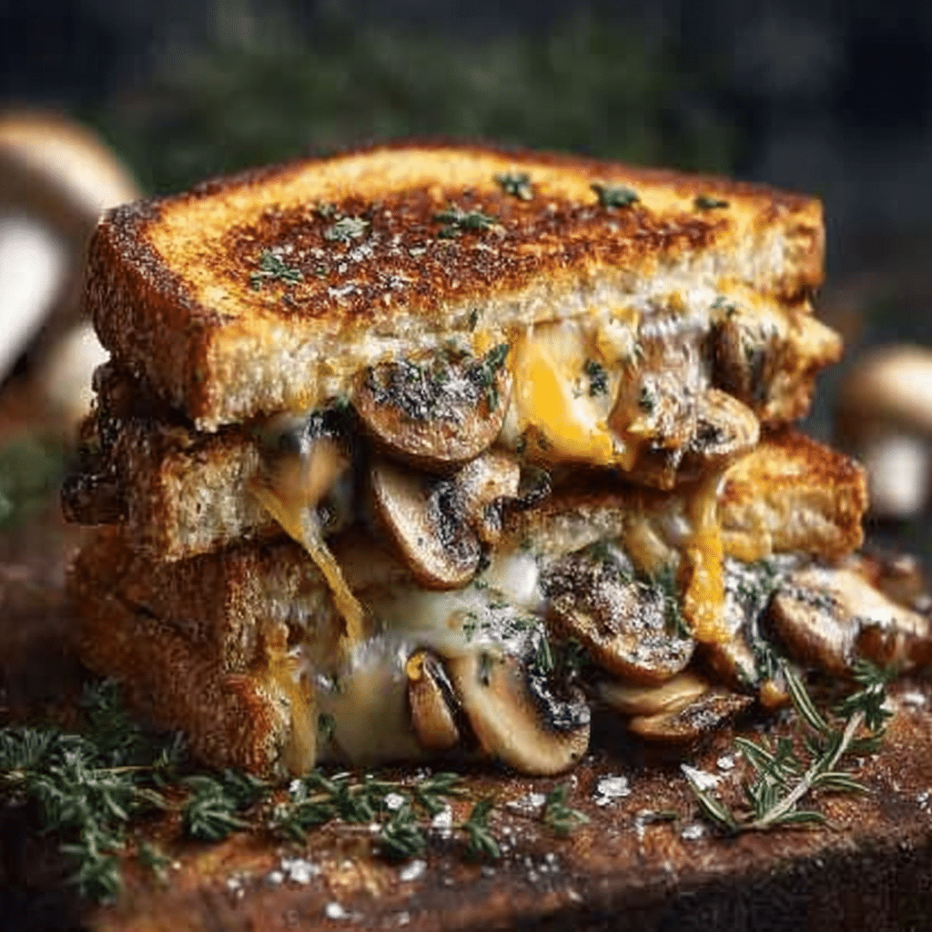 Mushroom Grilled Cheese Sandwich