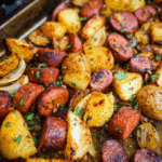 Oven Roasted Smoked Sausage and Potatoes