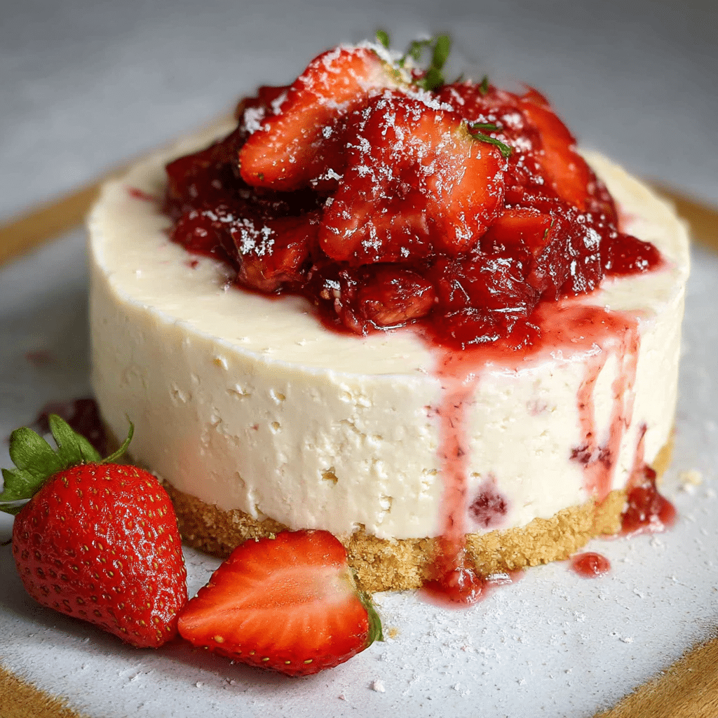 5 Minute 4 Ingredient No Bake Cheesecake
