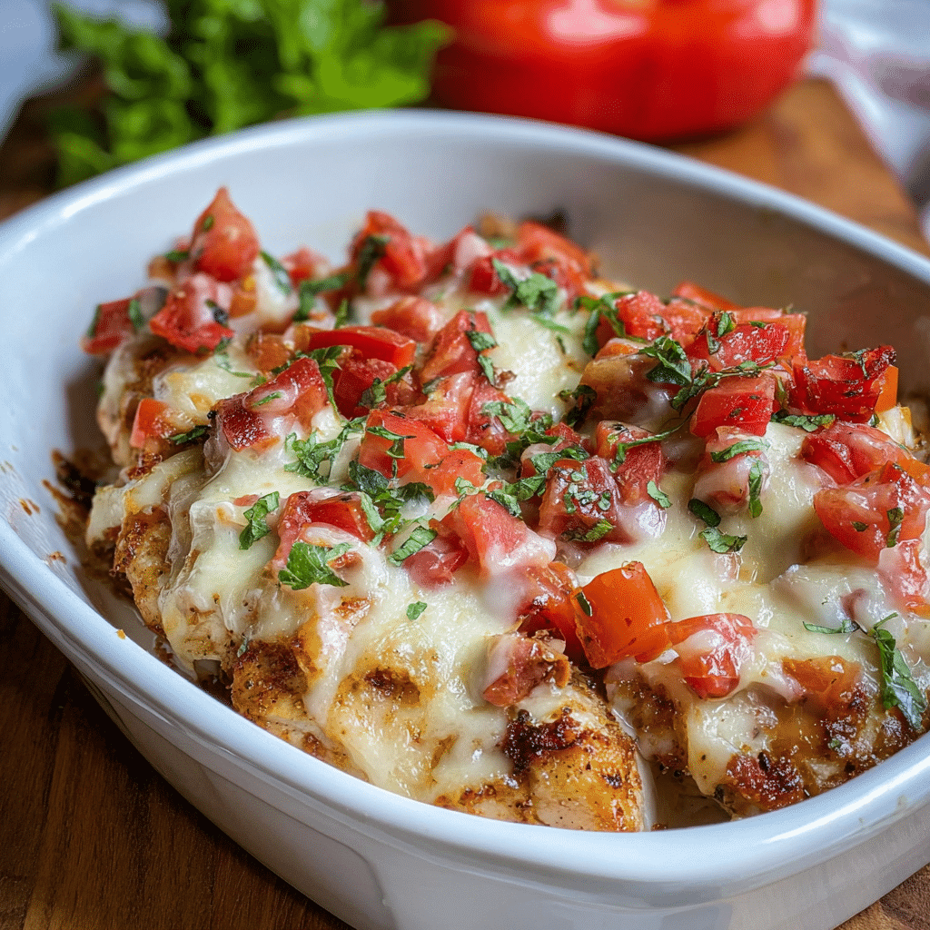 Bruschetta Chicken Bake
