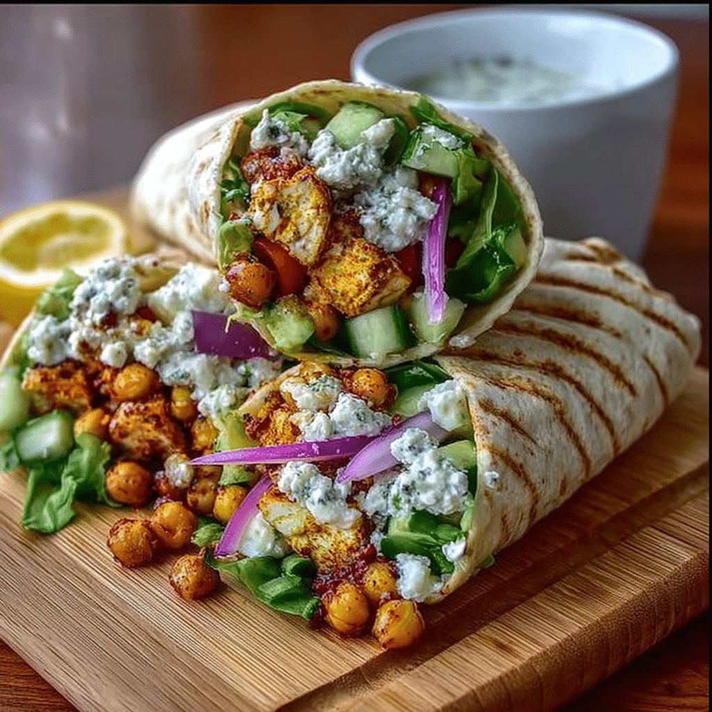 Chickpea Paneer Wrap