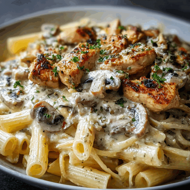 Creamy Chicken & Mushroom Pasta