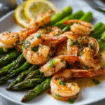 Lemon Garlic Shrimp and Asparagus