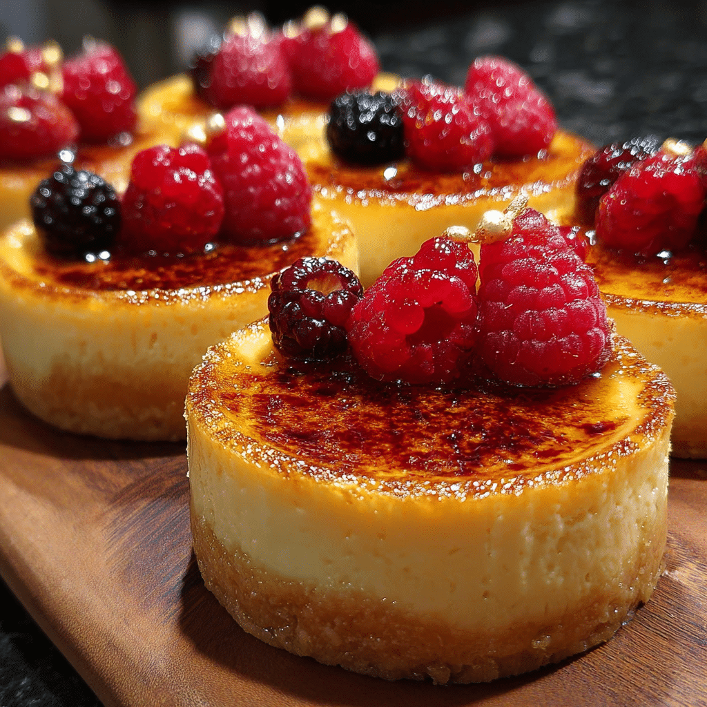 Mini Crème Brûlée Cheesecakes