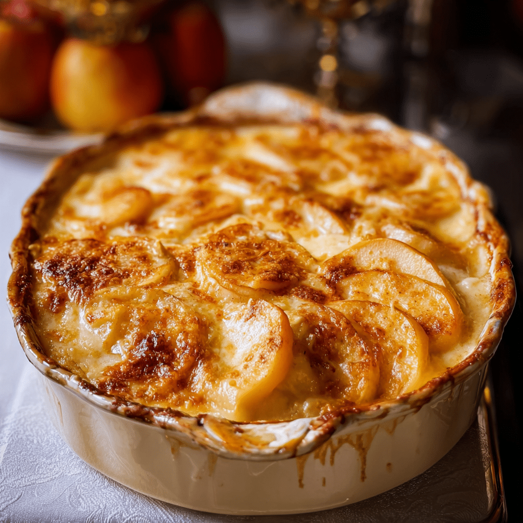 Old-Fashioned Apple and Cheese Casserole