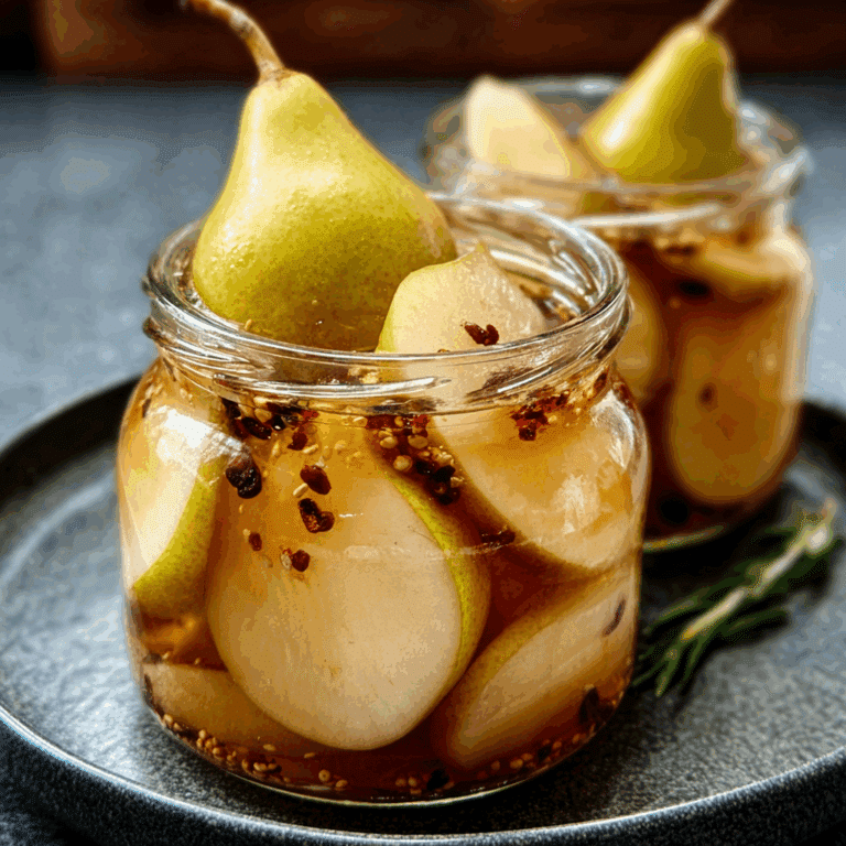 Quick Pickled Pears