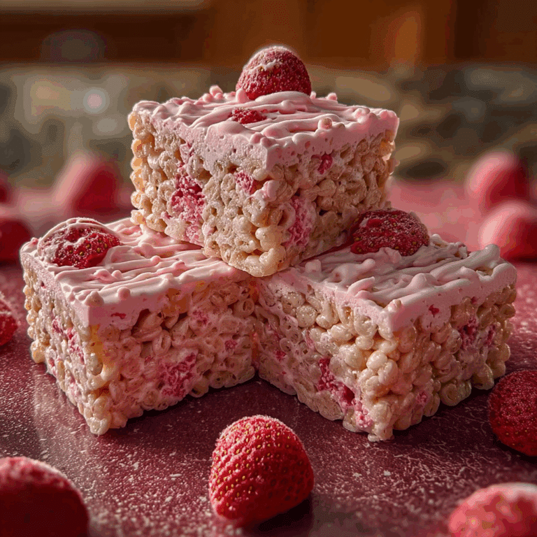 Strawberry Rice Krispies Treats