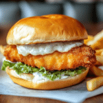 Crispy Fried Cod Sandwich