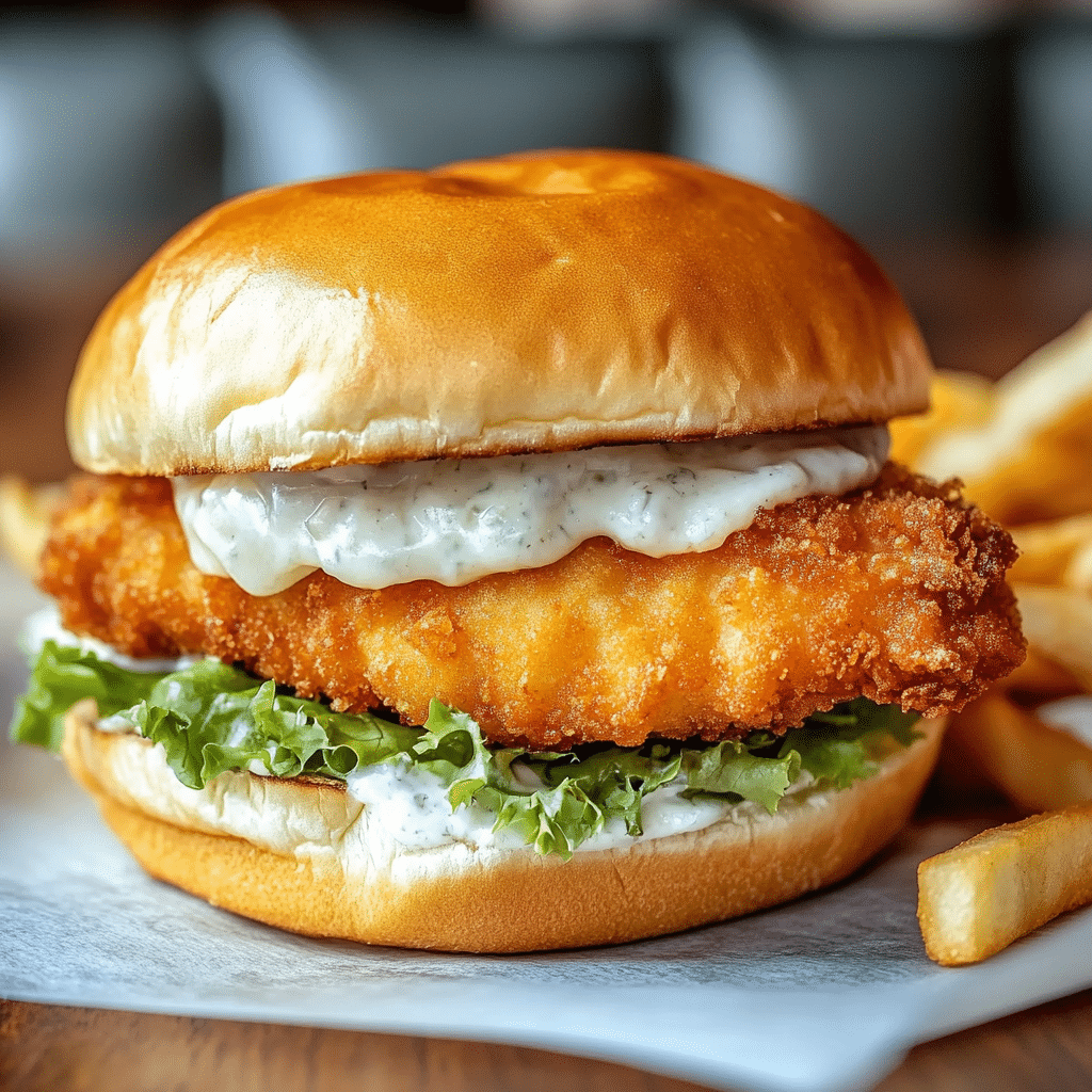Crispy Fried Cod Sandwich